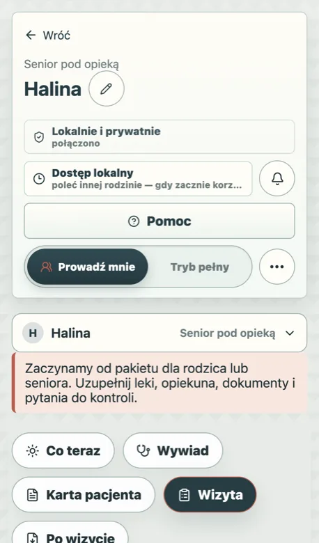 Gotowa teczka seniora z podpowiedzią: uzupełnij leki, opiekuna, dokumenty i pytania